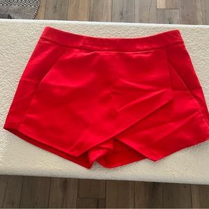 Express Red Skort Skirt